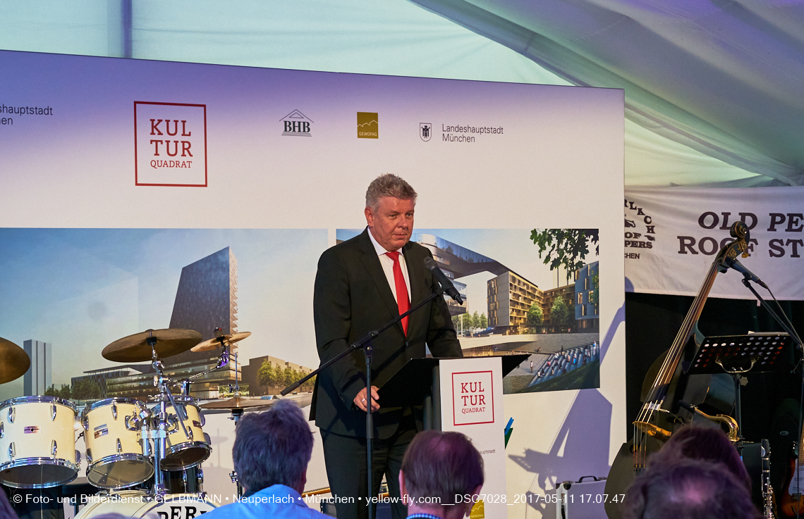 11. Mai 2017 - Grundsteinlegung für die LOGE und dem Kulturquadrat in Neuperlach